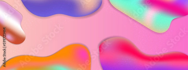 Fototapeta Vector colourful colorful color liquid background