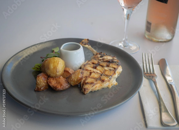 Obraz grilled chicken fillet