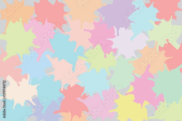 Fototapeta Colorful splashes pattern, vector background for print decoration. 
