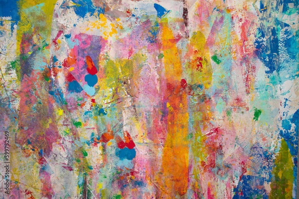 Obraz 手描きのランダムな色テクスチャ
hand drawn randam colors