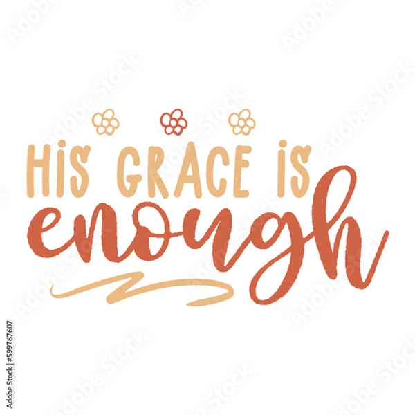 Obraz  Christian retro isolated typography design