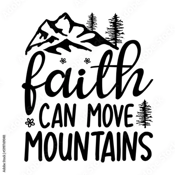 Obraz Christian lettering quote design