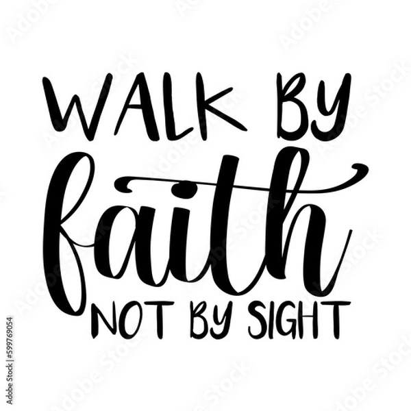 Obraz Christian lettering quote design