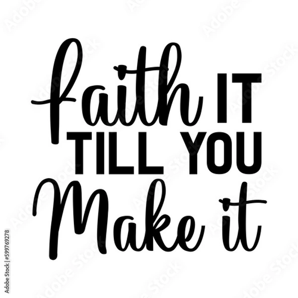 Obraz Christian lettering quote design