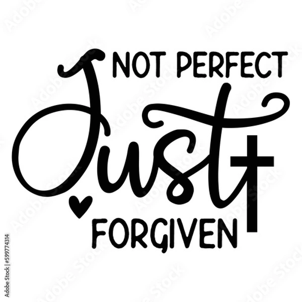 Obraz Christian typography illustration