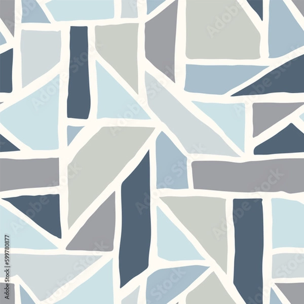 Fototapeta Seamless abstract hand drawn pattern