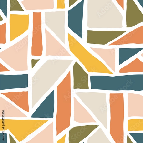 Obraz Seamless abstract hand drawn pattern