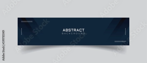Obraz Linkedin banner with simple abstract background