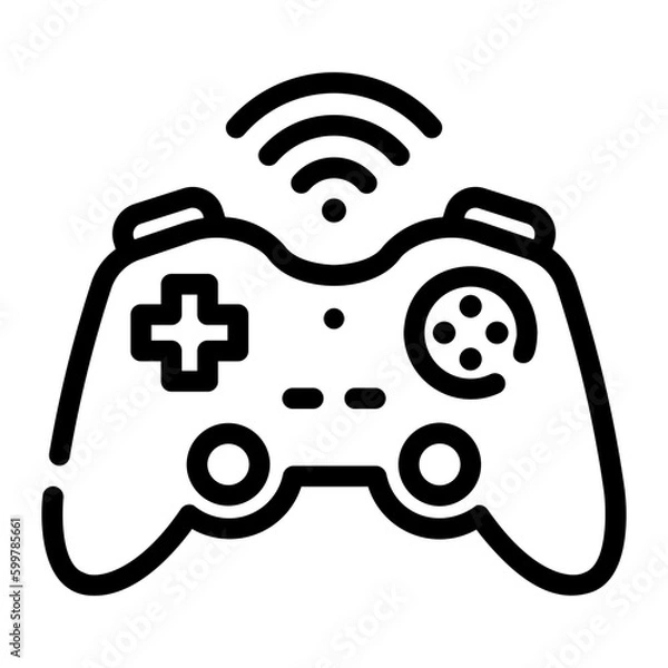 Obraz joystick Line Icon