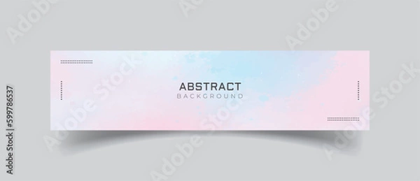 Obraz Linkedin banner abstract background with bubbles