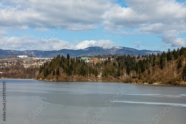 Fototapeta jezioro na tle gór