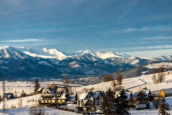 Fototapeta Zima w górach