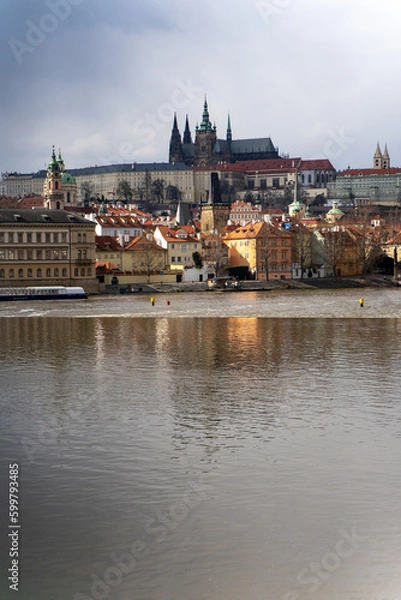 Obraz imagenes de las encantadoras calles y edificios de praga