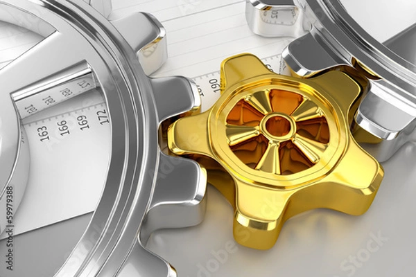 Obraz Cogwheels and Sheet