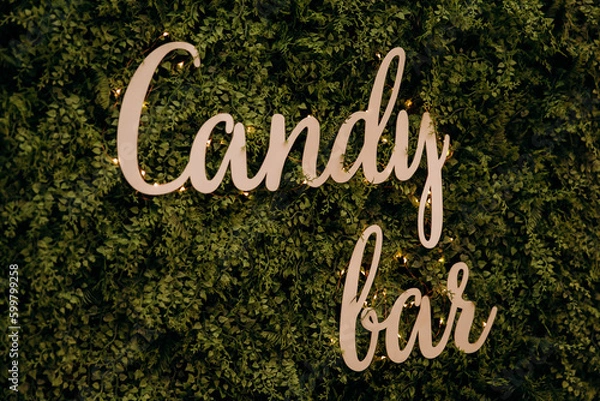Obraz wedding candy bar