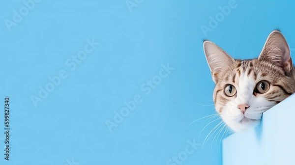 Fototapeta A cat. Generative AI.