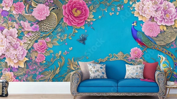 Obraz Flower Ambient  Abstract Generative AI 