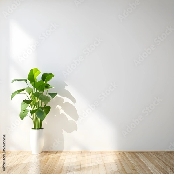 Obraz mock up poster frame in modern interior background, living room, Art Deco style, 3D render, 3D illustration