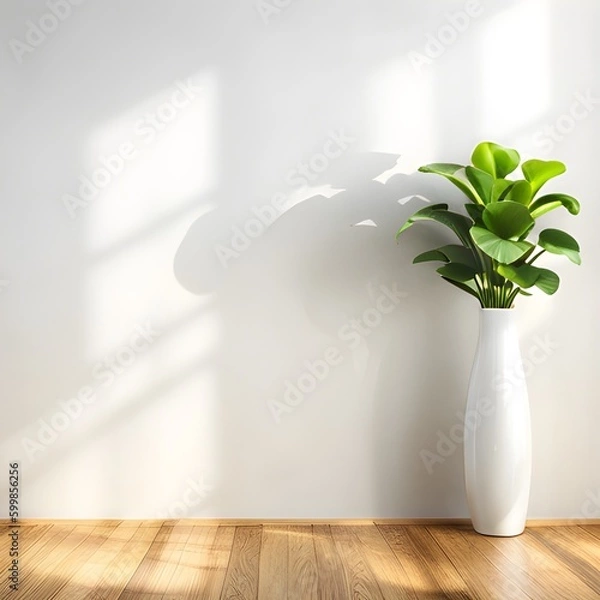 Obraz mock up poster frame in modern interior background, living room, Art Deco style, 3D render, 3D illustration