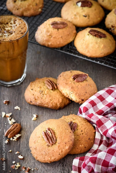 Obraz Sweet pecan cookies 