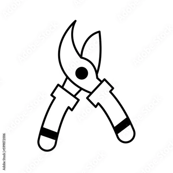 Fototapeta Plier tool Color Vector Icon which can easily modify

