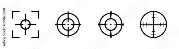 Fototapeta take aim target icon accuracy focused sight icon