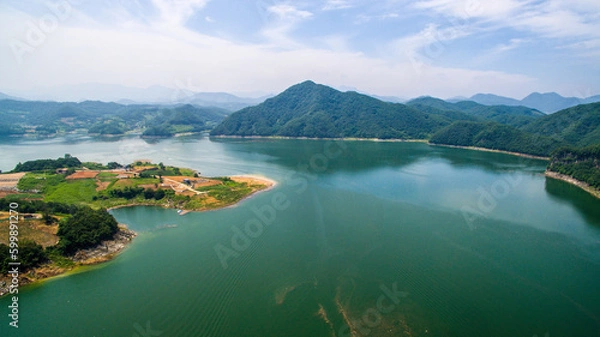 Obraz lake and mountains