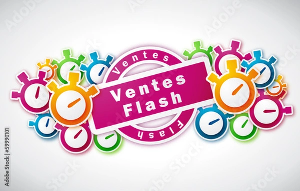 Obraz Ventes Flash - Illustration vectorielle
