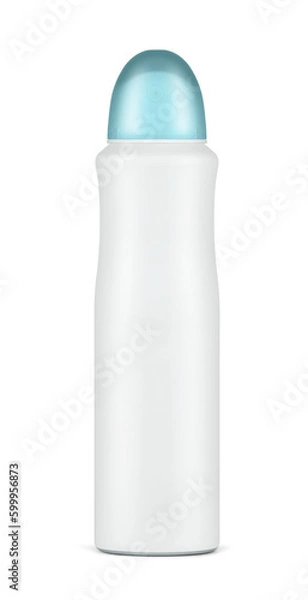 Fototapeta Deodorant Spray Bottle Blank Isolated 3D Rendering