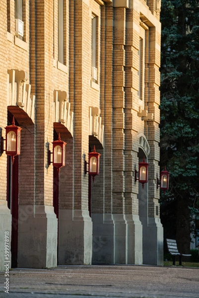 Obraz Sunset at the firehouse