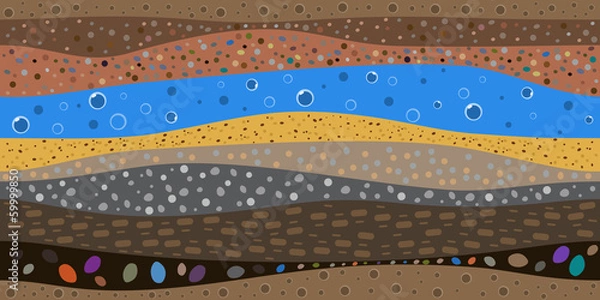 Obraz layers of the earth abstract background