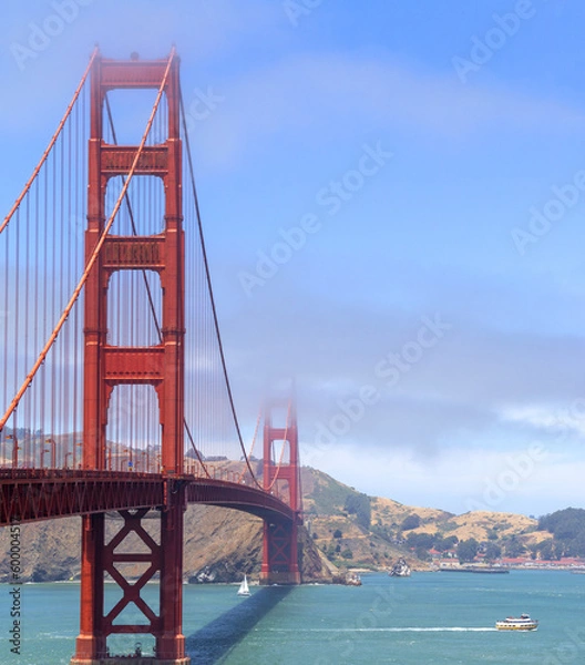 Fototapeta Golden Gate Bridge in fog, San Francisco