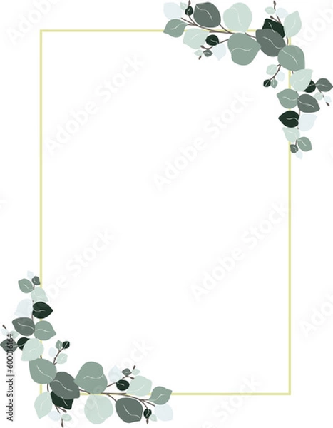 Obraz Eucalyptus frame vector 