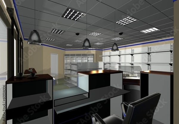 Obraz дизайн мини-маркета