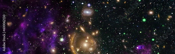 Fototapeta Magic color galaxy. Infinite universe and starry night. Elements furnished by NASA