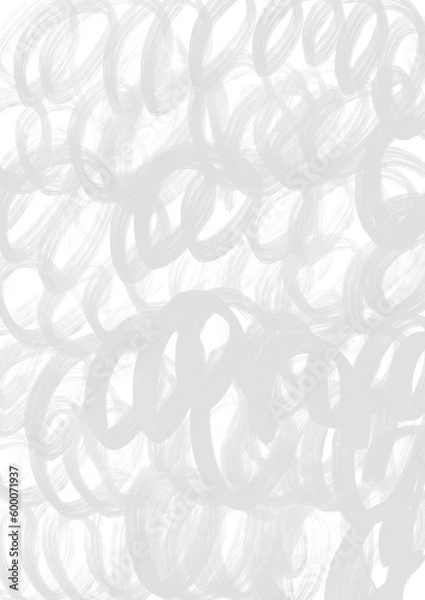 Obraz グレーの掠れたマジックペンでぐるぐる描いたようなテクスチャ