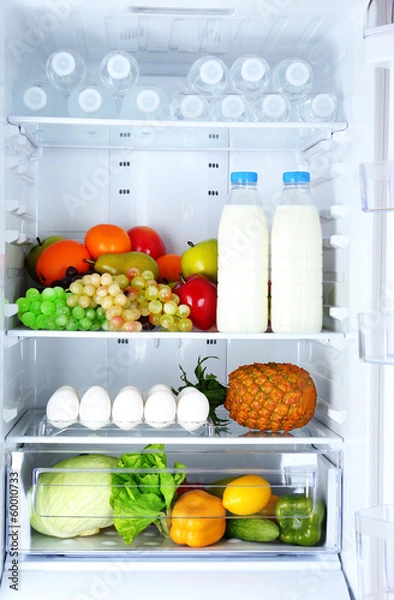 Obraz Refrigerator full of food
