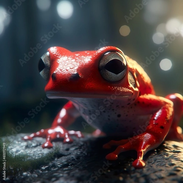 Obraz Generative AI - Roter Frosch