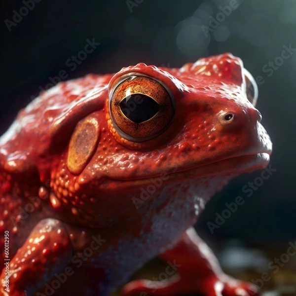 Obraz Generative AI - Roter Frosch