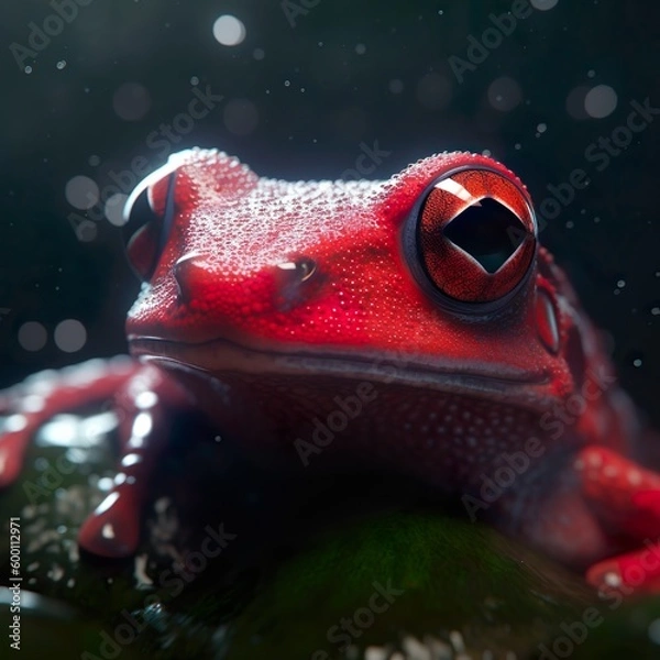 Obraz Generative AI - Roter Frosch