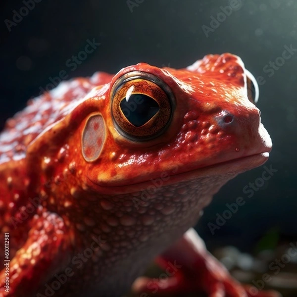 Obraz Generative AI - Roter Frosch