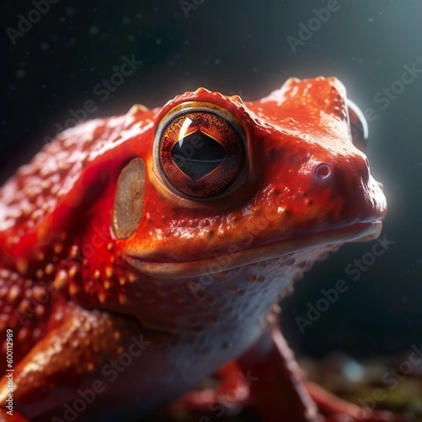 Obraz Generative AI - Roter Frosch