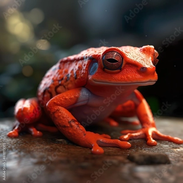 Obraz Generative AI - Roter Frosch