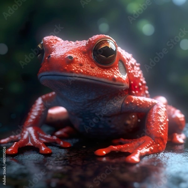 Obraz Generative AI - Roter Frosch