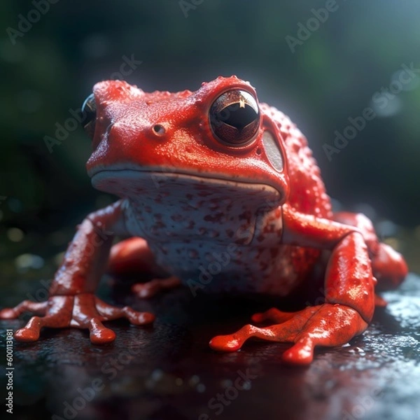 Obraz Generative AI - Roter Frosch