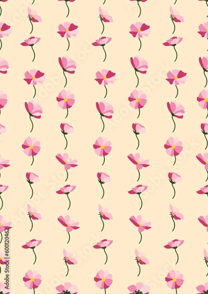 Fototapeta Seamless pattern with daisy Eps 10 vector. 