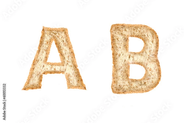 Obraz Toast alphabet on AB