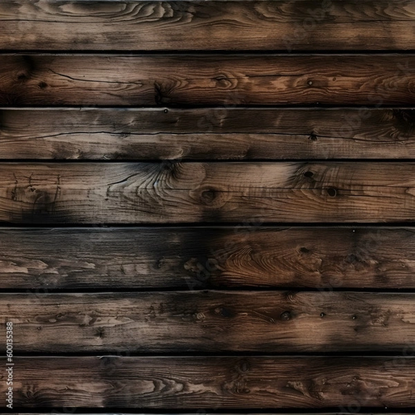 Fototapeta wood background with old wooden boards, generative ai