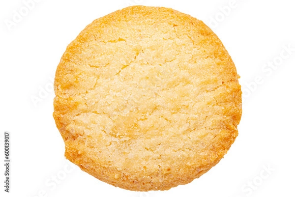 Obraz Cutout butter cookie or biscuit.