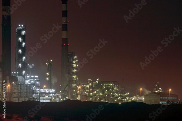 Obraz Refinery by night
